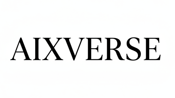 AIXVERSE Logo in Canela Font